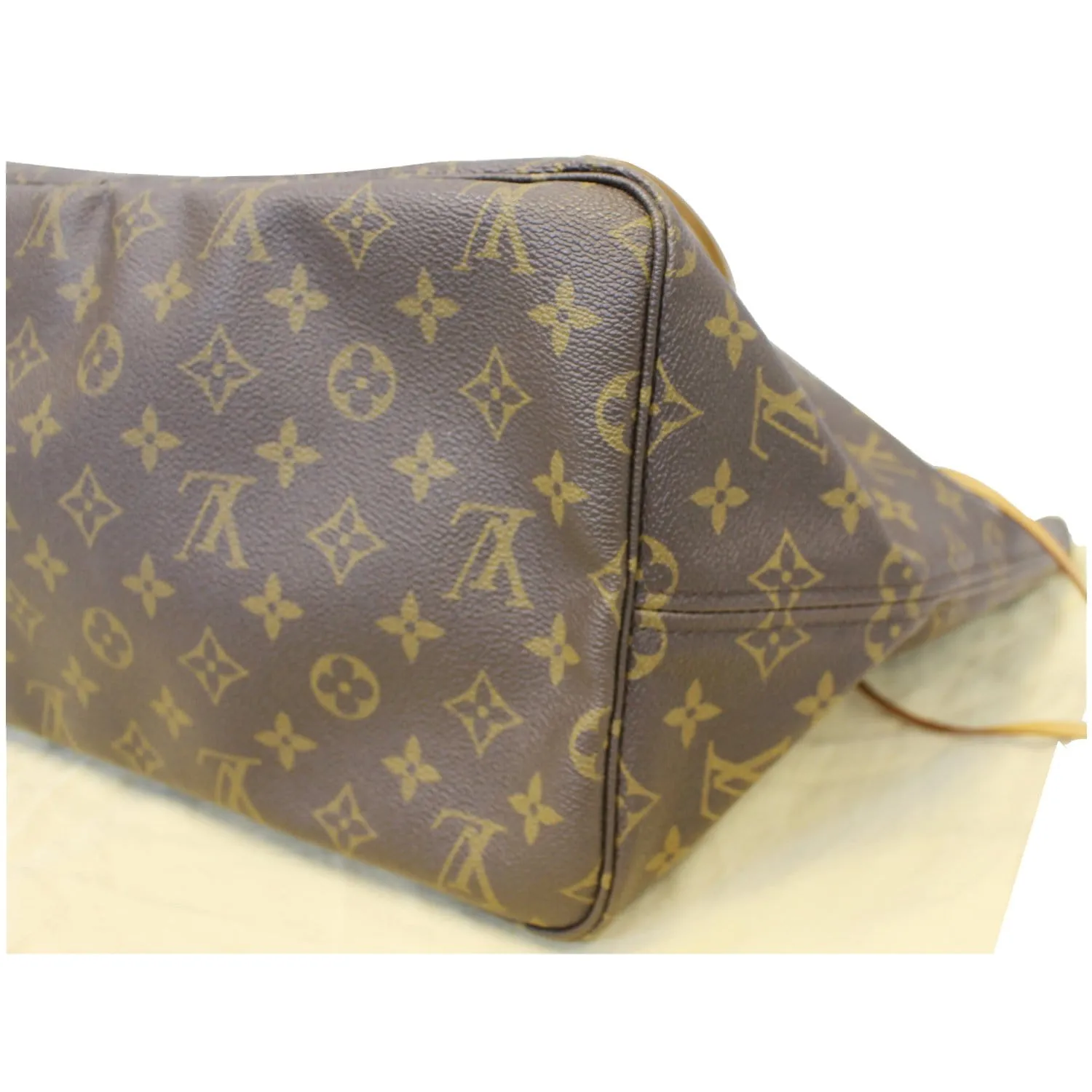 LOUIS VUITTON Neverfull GM Monogram Canvas Tote Shoulder Bag Brown