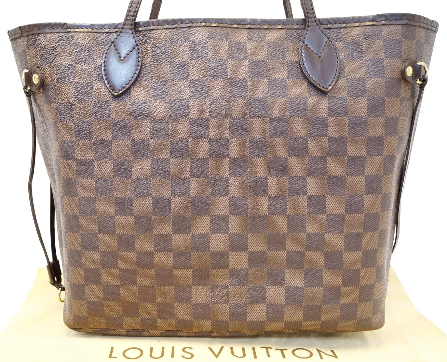 LOUIS VUITTON Neverfull MM Damier Ebene  Tote Shoulder Bag