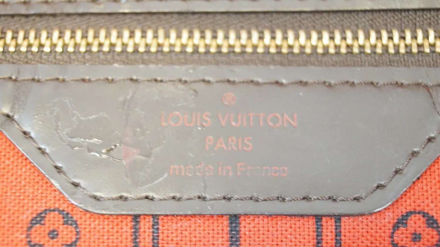 LOUIS VUITTON Neverfull MM Damier Ebene  Tote Shoulder Bag