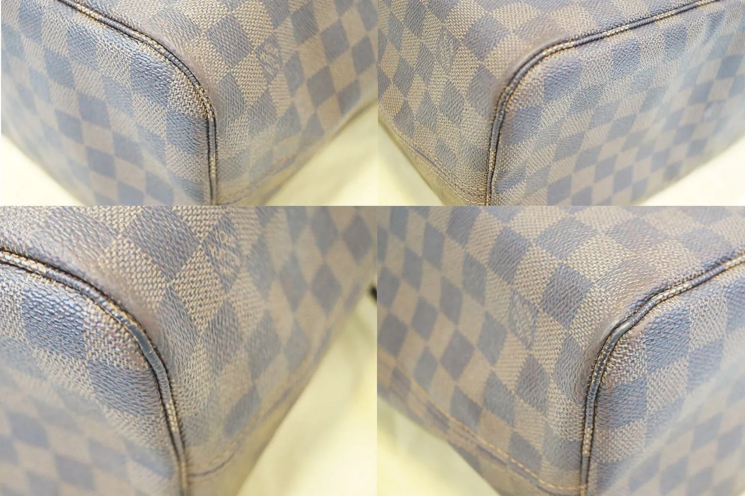 LOUIS VUITTON Neverfull MM Damier Ebene  Tote Shoulder Bag
