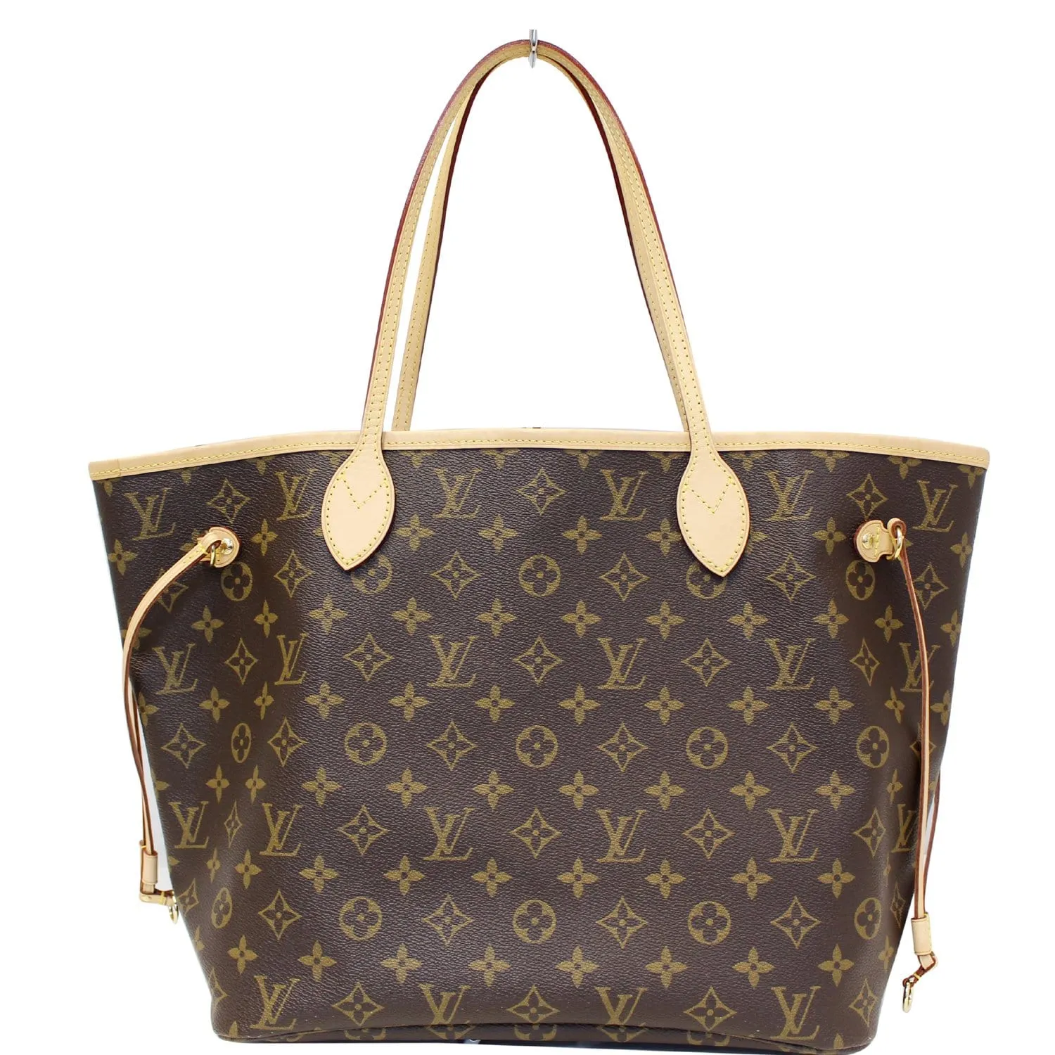 LOUIS VUITTON Neverfull MM Monogram Canvas Tote Shoulder Bag Brown