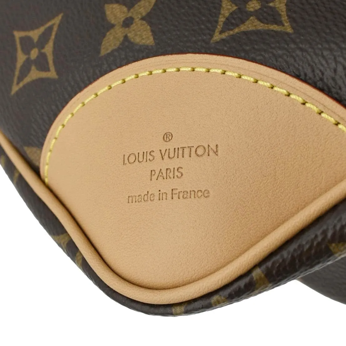 LOUIS VUITTON Odeon NM MM Monogram Canvas Shoulder Bag Brown