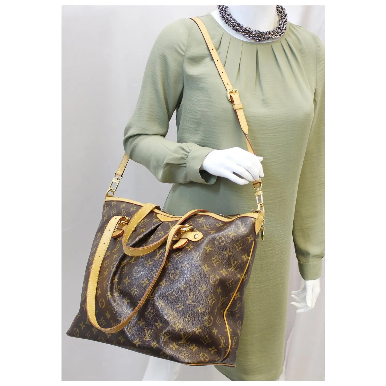 LOUIS VUITTON Palermo GM Monogram Canvas Tote Shoulder Bag