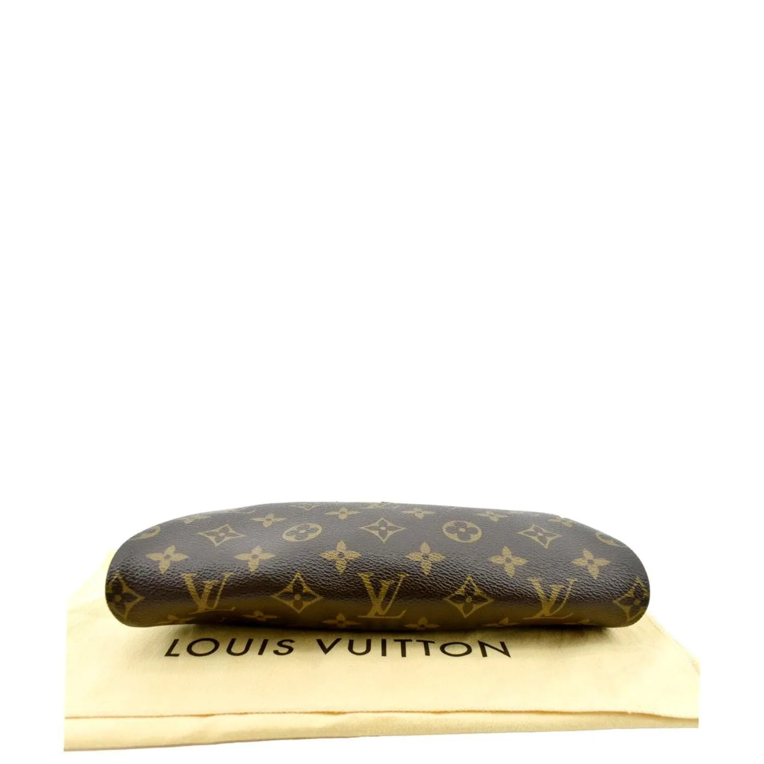 LOUIS VUITTON Pochette Eva Monogram Canvas Crossbody Bag Brown