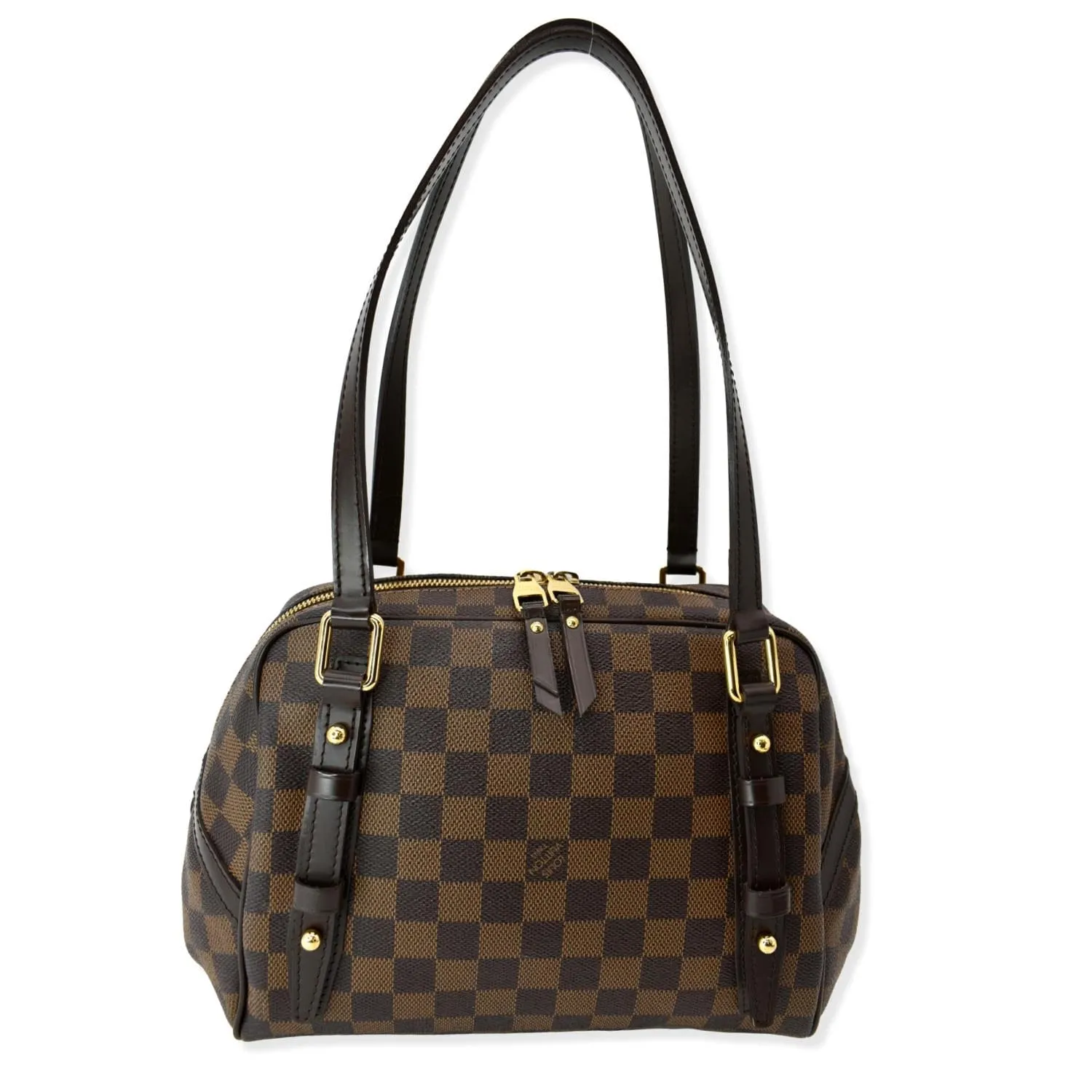 LOUIS VUITTON Rivington PM Damier Ebene Shoulder Bag Brown