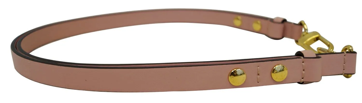 LOUIS VUITTON Rose Ballerine Leather Adjustable Shoulder Strap