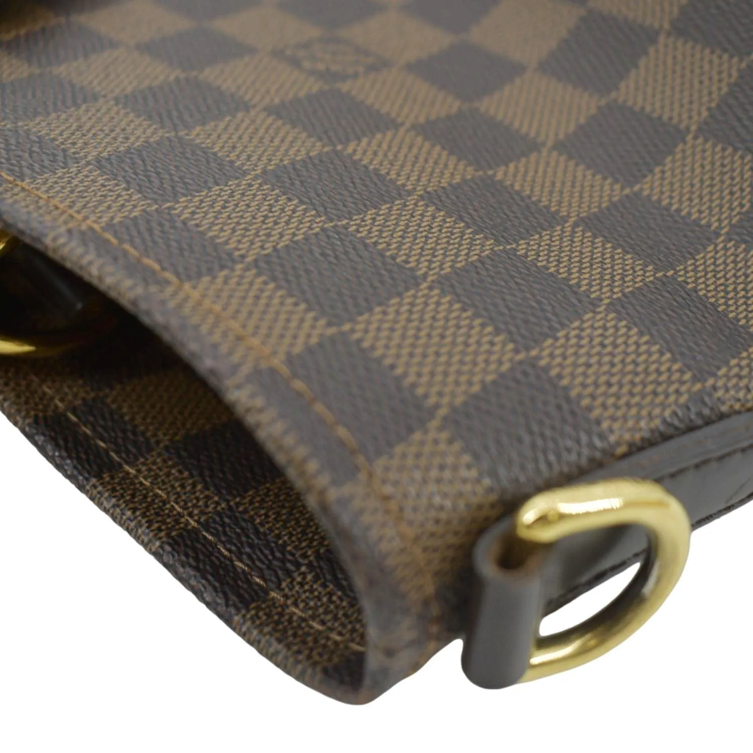 LOUIS VUITTON Roseberry Cabas Damier Ebene Shoulder Bag Brown