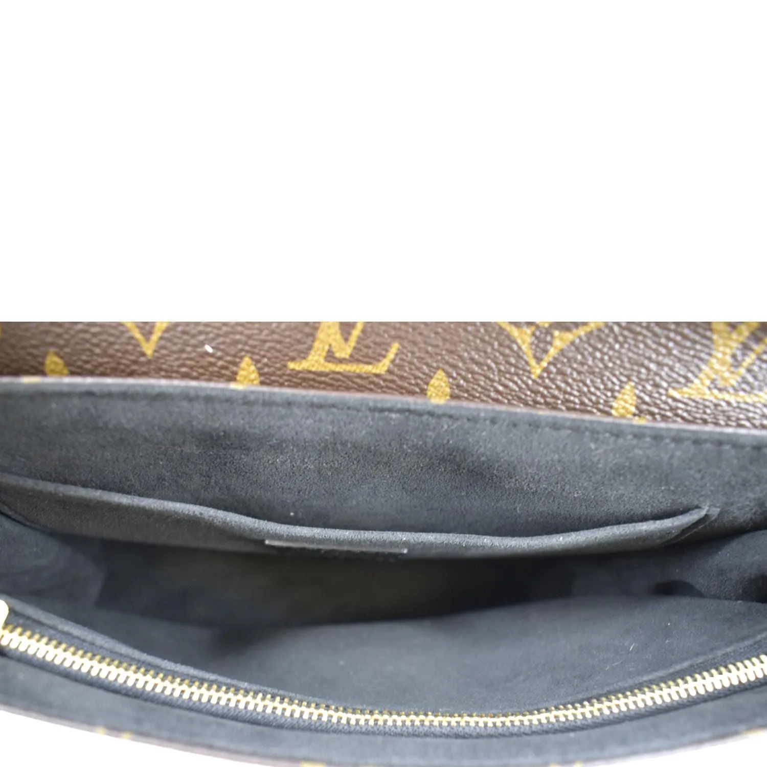 LOUIS VUITTON Saint Placide Monogram Canvas Crossbody Bag Black