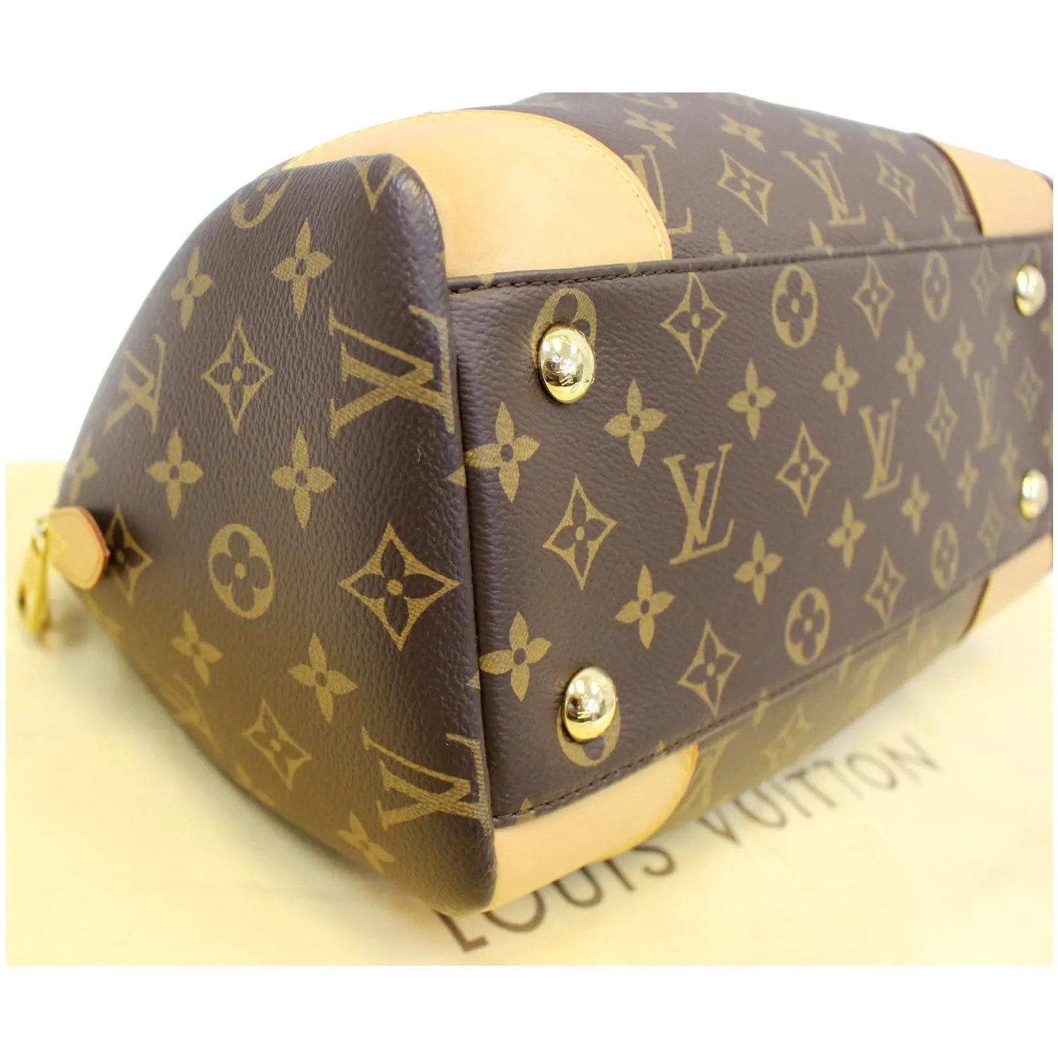LOUIS VUITTON Segur Monogram Canvas Shoulder Handbag Brown