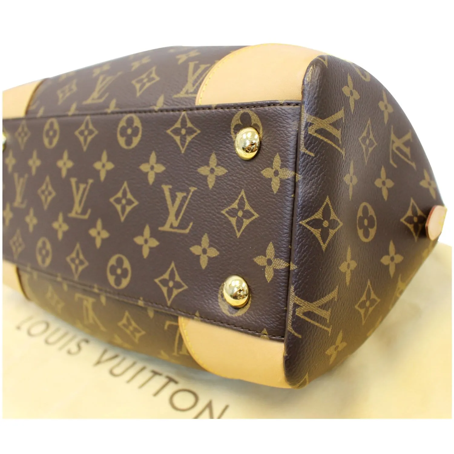 LOUIS VUITTON Segur Monogram Canvas Shoulder Handbag Brown