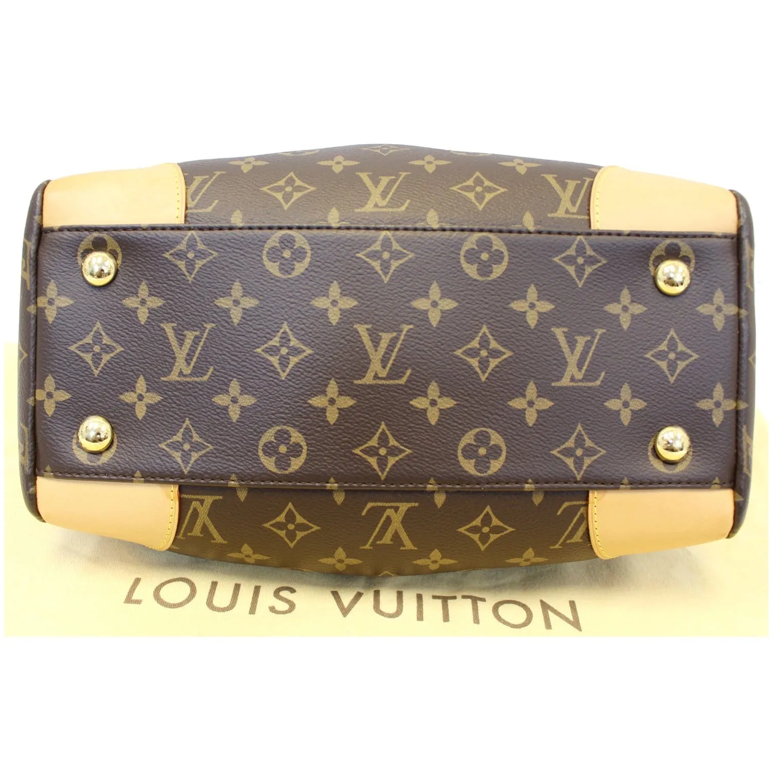 LOUIS VUITTON Segur Monogram Canvas Shoulder Handbag Brown