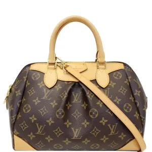 LOUIS VUITTON Segur Monogram Canvas Shoulder Handbag Brown