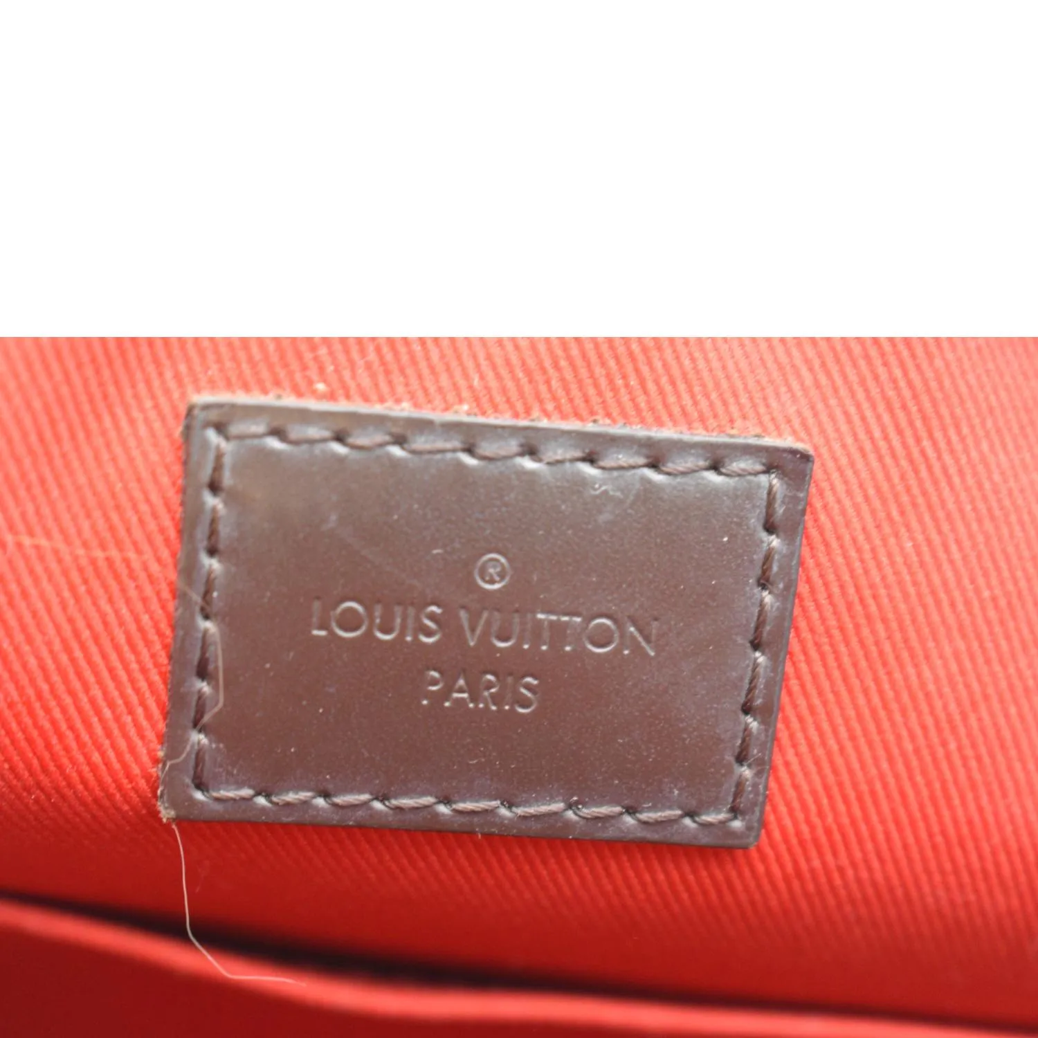 LOUIS VUITTON South Bank Besace Damier Ebene Crossbody Bag Brown