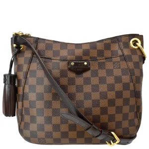 LOUIS VUITTON South Bank Besace Damier Ebene Crossbody Bag Brown