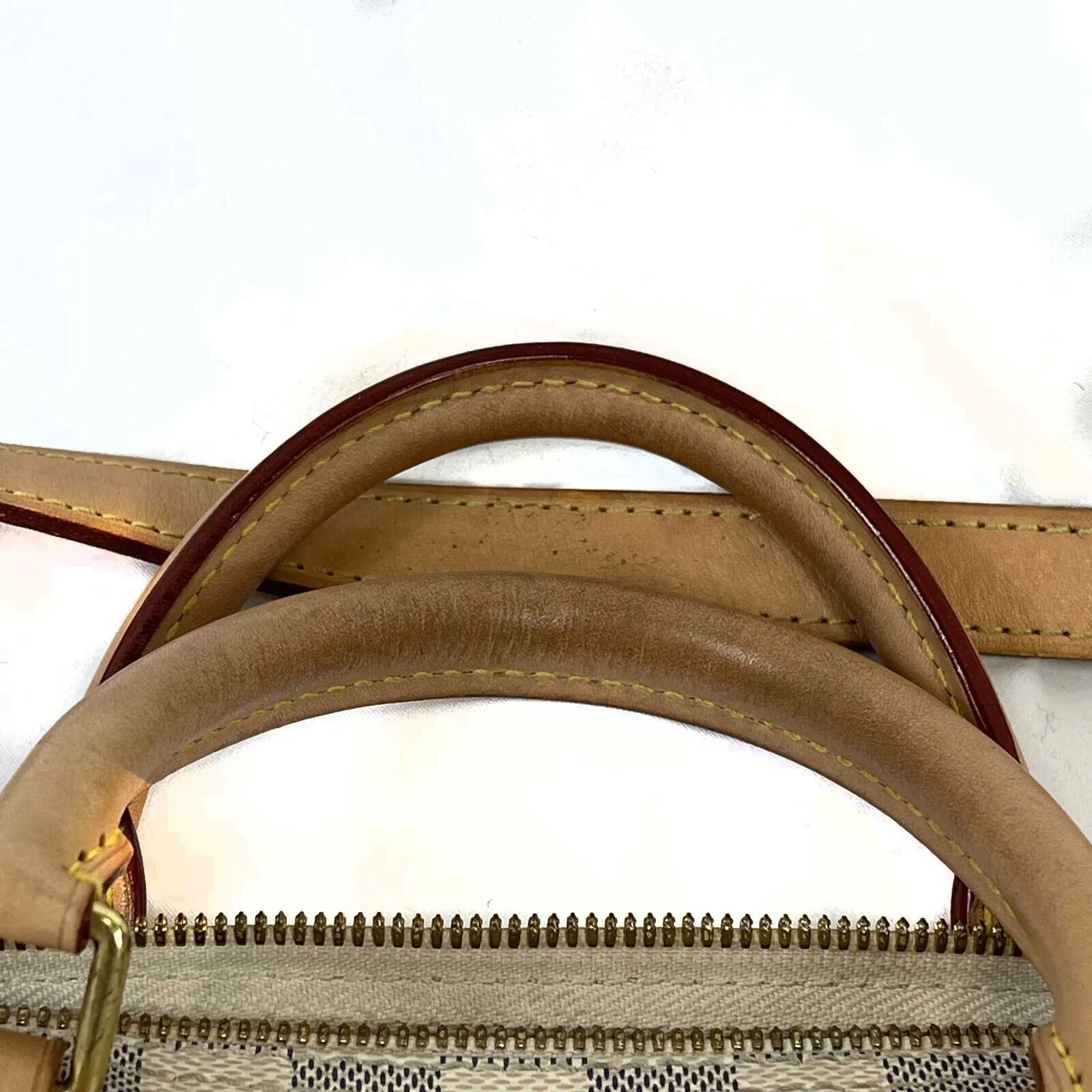 Louis Vuitton Speedy 35 Bandouliere Damier Azure / Top Handle w/ Strap