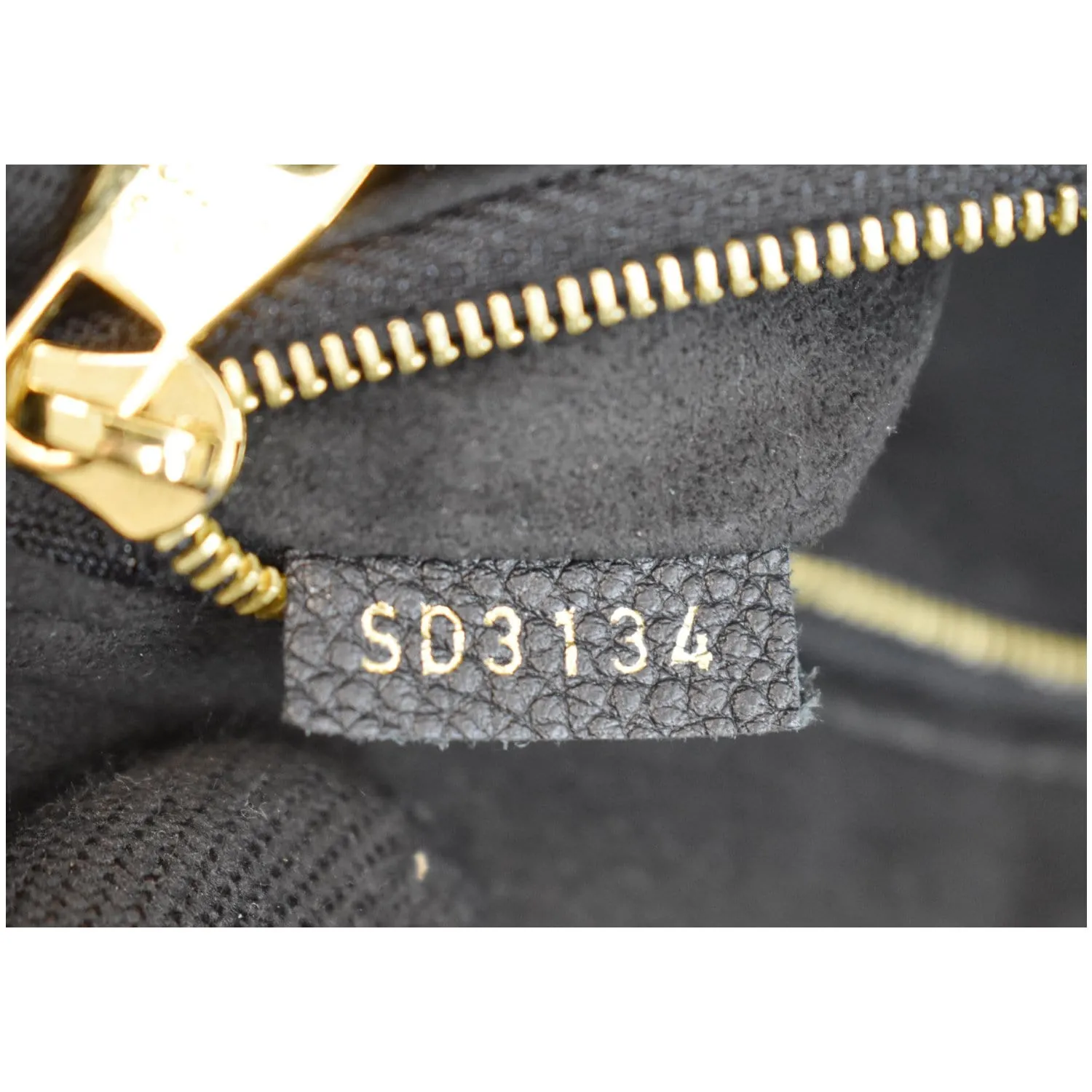 LOUIS VUITTON St Germain MM Monogram Empreinte Leather Shoulder Bag Black
