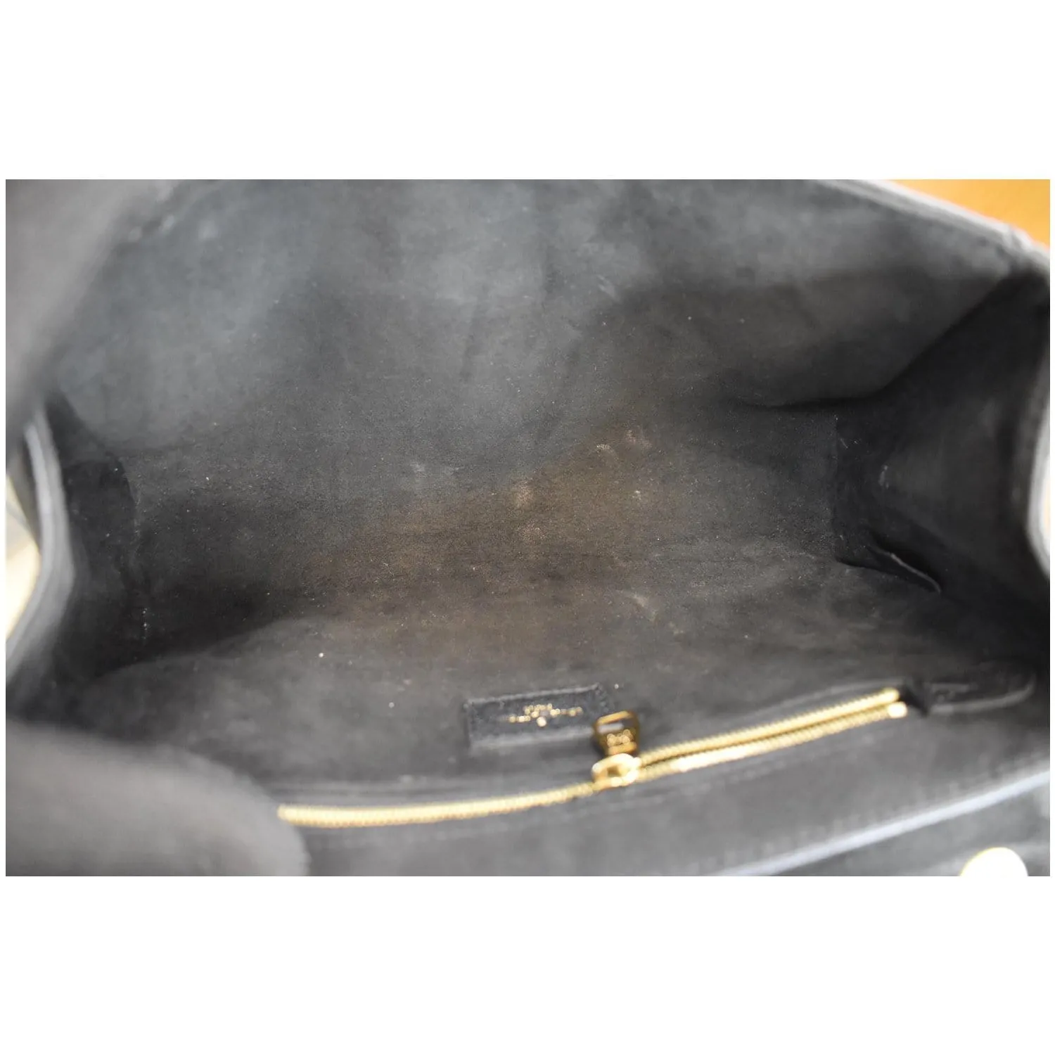 LOUIS VUITTON St Germain MM Monogram Empreinte Leather Shoulder Bag Black