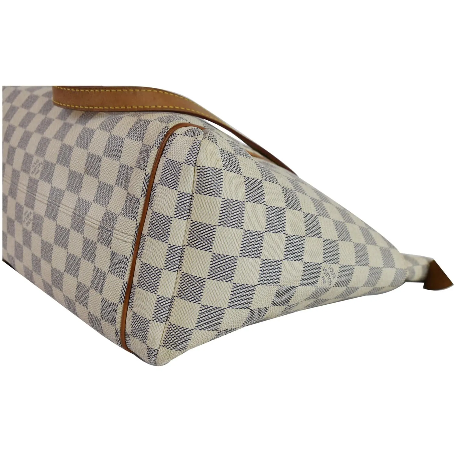 LOUIS VUITTON Totally MM Damier Azur Shoulder Bag White