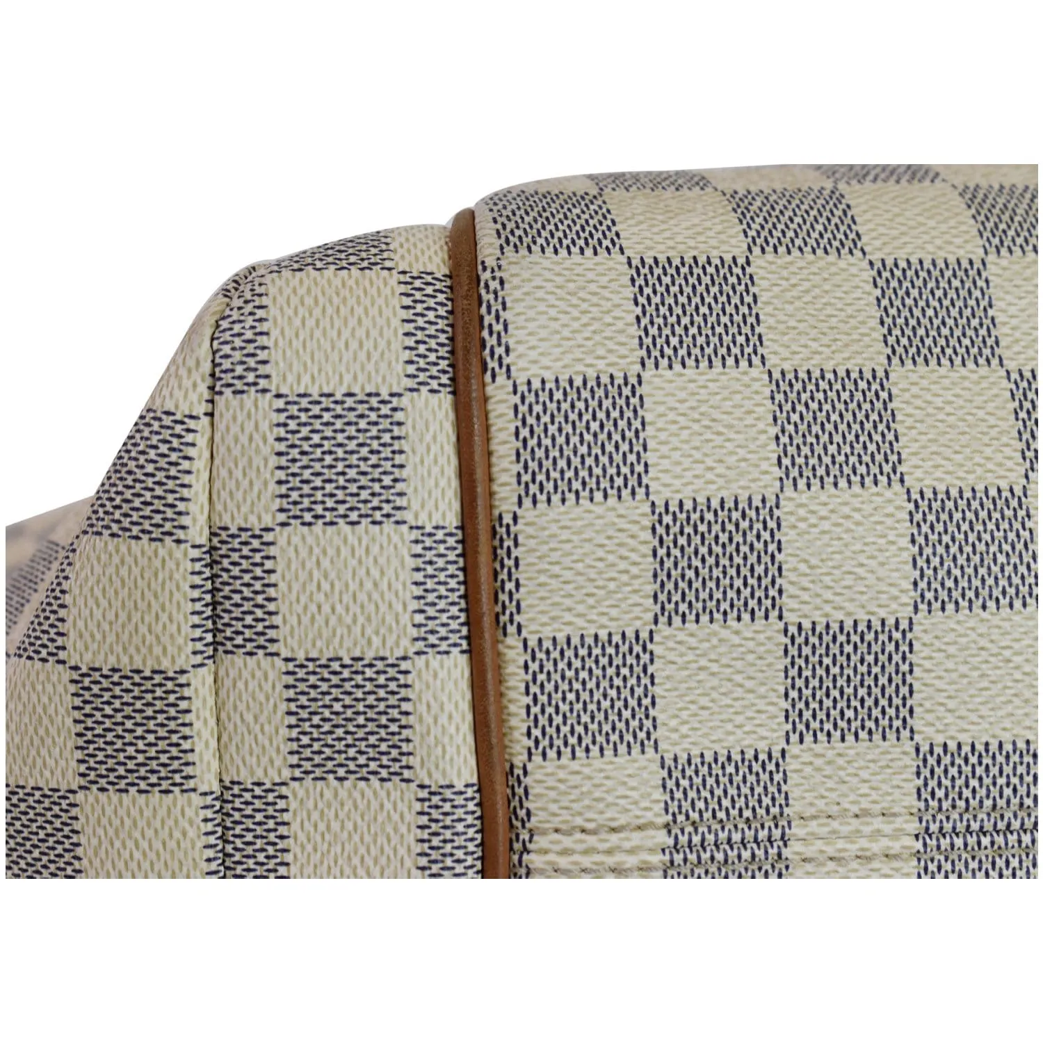 LOUIS VUITTON Totally MM Damier Azur Shoulder Bag White