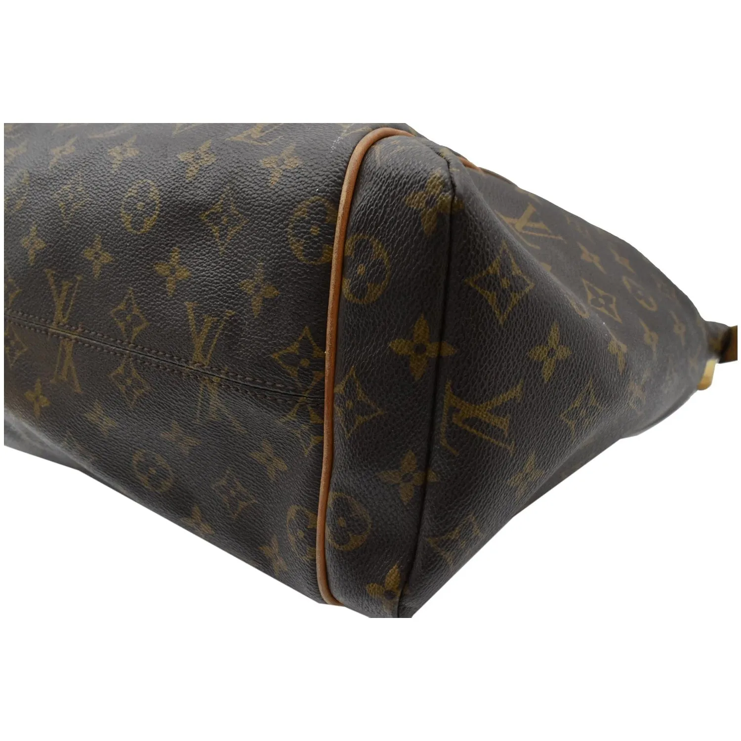 LOUIS VUITTON Totally MM Monogram Canvas Shoulder Bag Brown