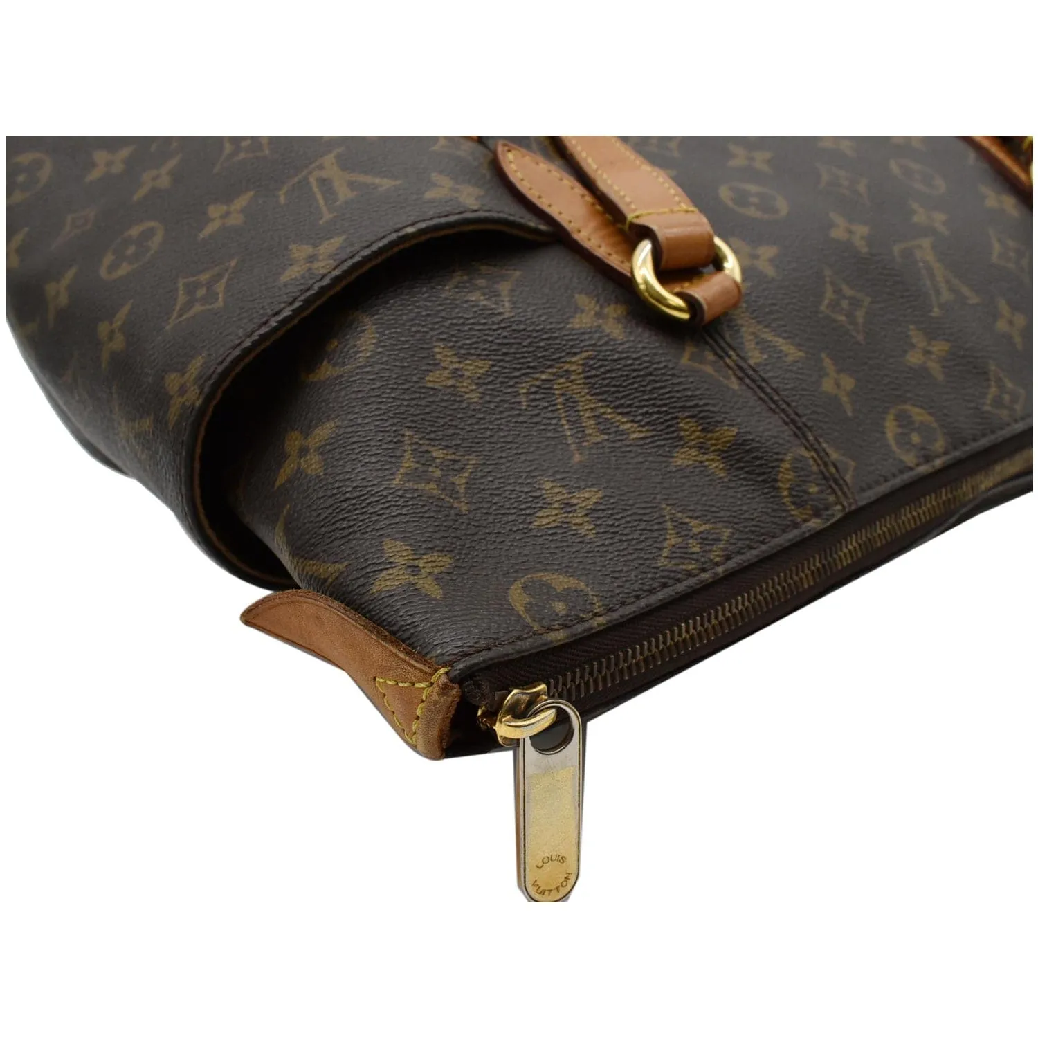 LOUIS VUITTON Totally MM Monogram Canvas Shoulder Bag Brown