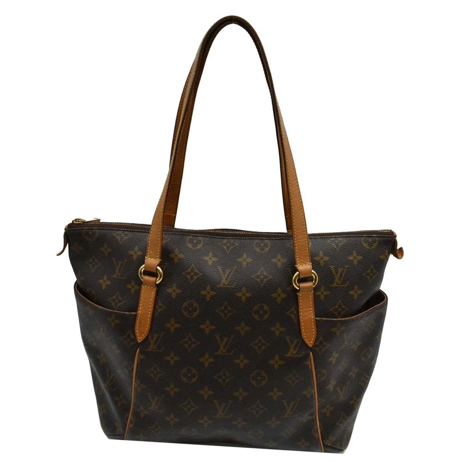 LOUIS VUITTON Totally MM Monogram Canvas Shoulder Bag Brown