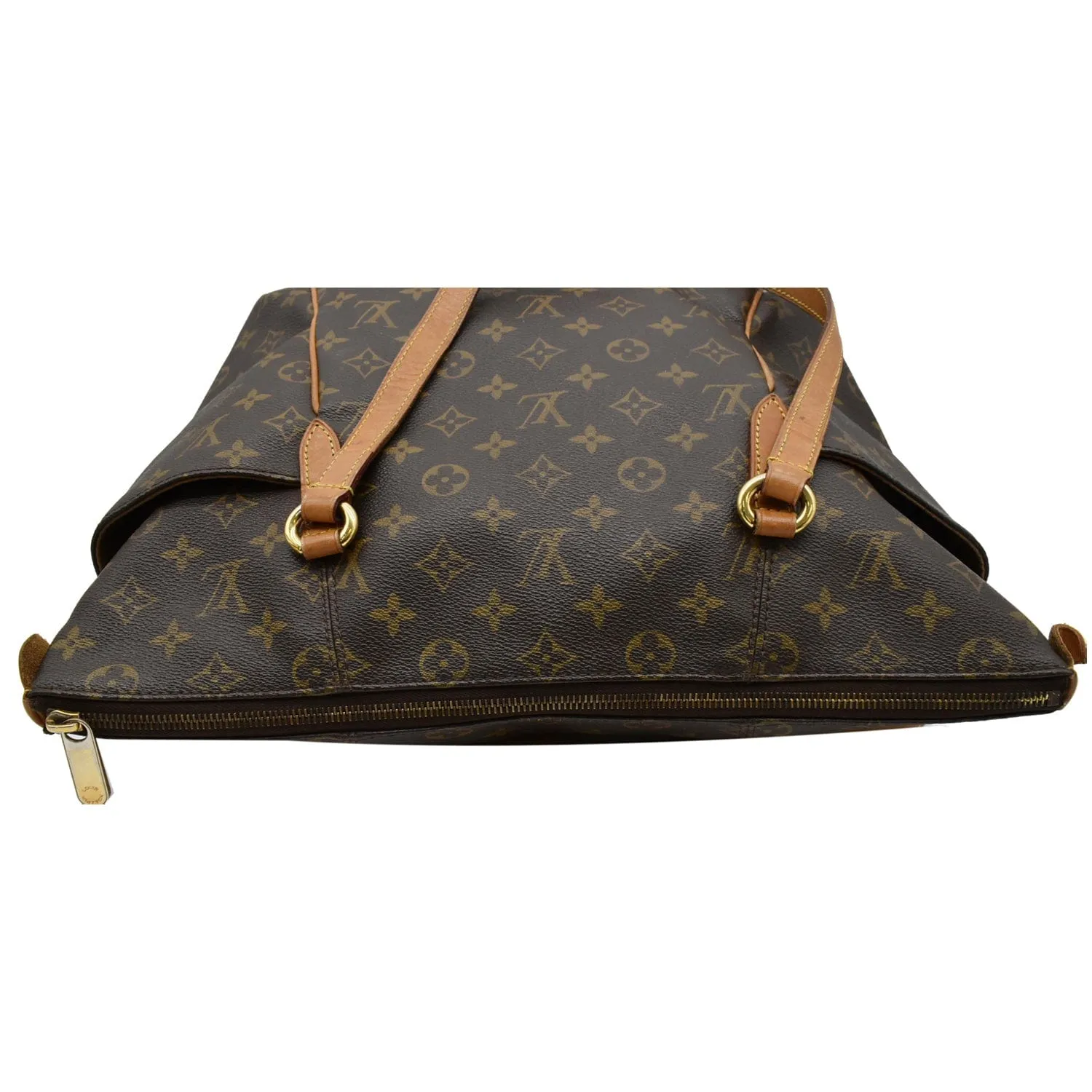 LOUIS VUITTON Totally MM Monogram Canvas Shoulder Bag Brown