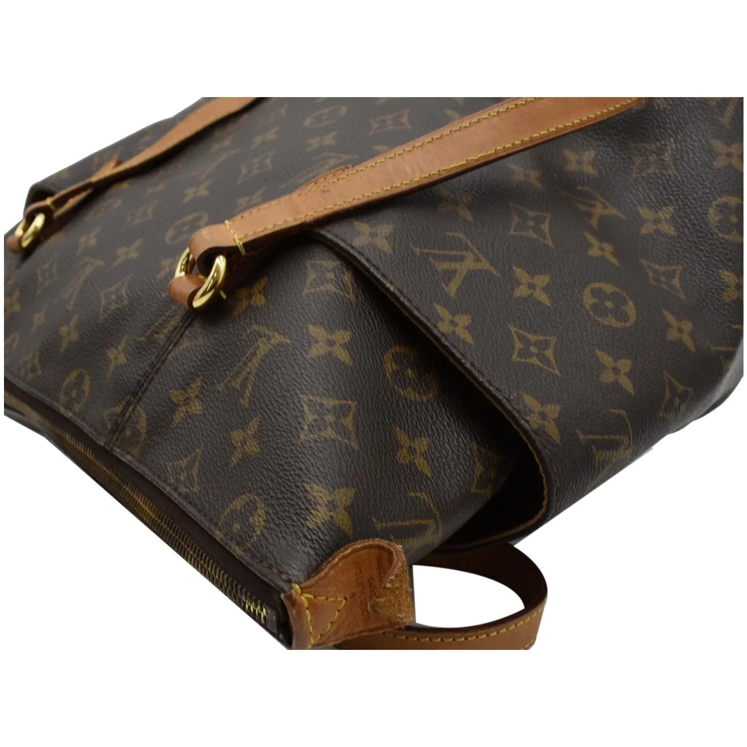LOUIS VUITTON Totally MM Monogram Canvas Shoulder Bag Brown