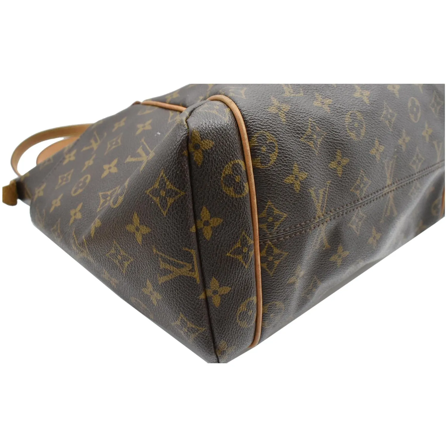 LOUIS VUITTON Totally MM Monogram Canvas Shoulder Bag Brown