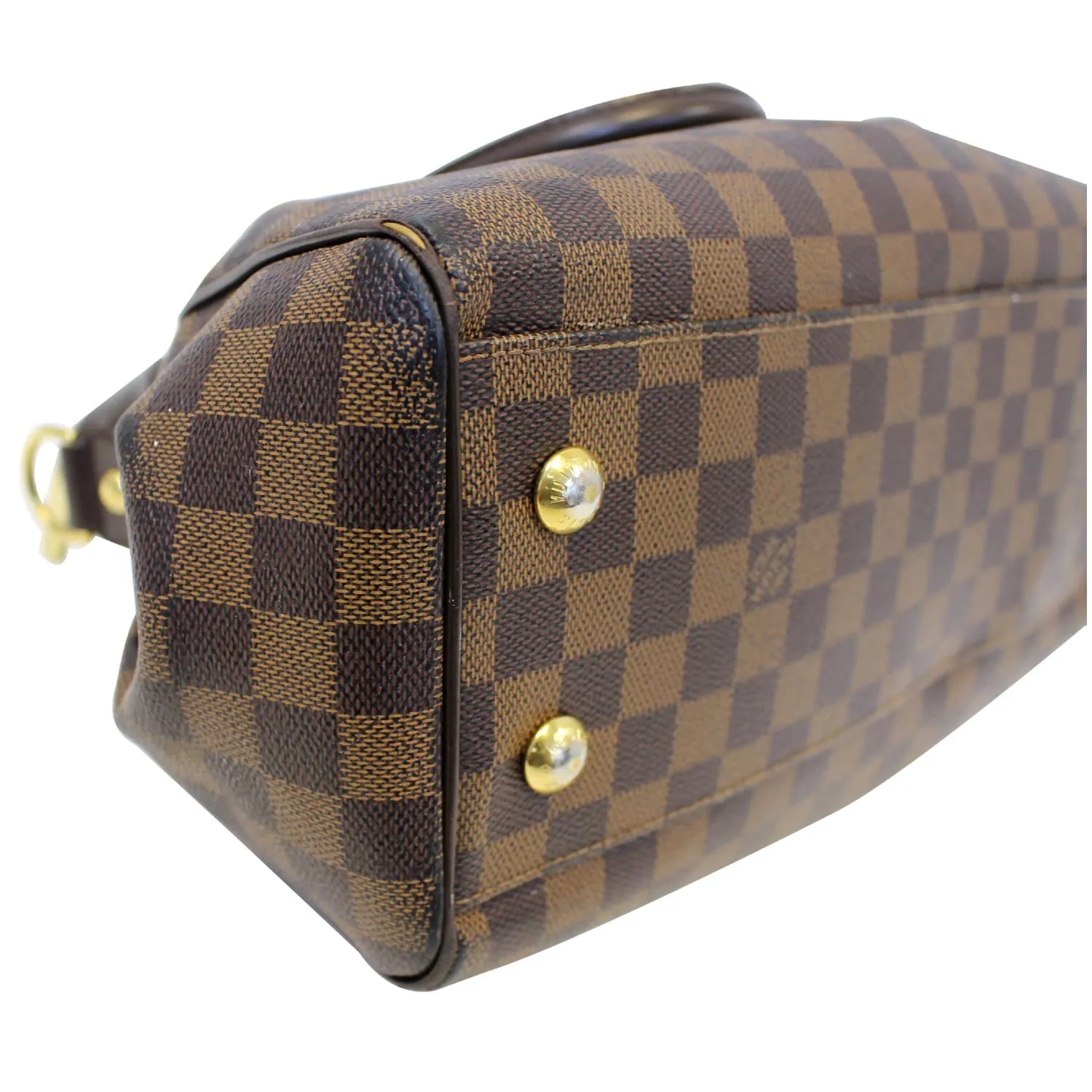 LOUIS VUITTON Trevi PM Damier Ebene Shoulder Bag Brown