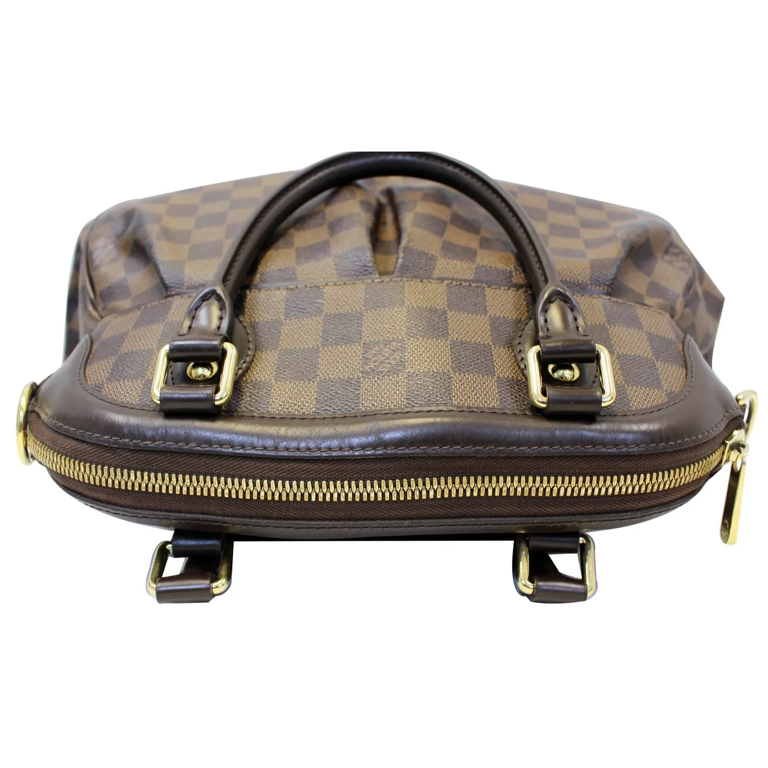 LOUIS VUITTON Trevi PM Damier Ebene Shoulder Bag Brown