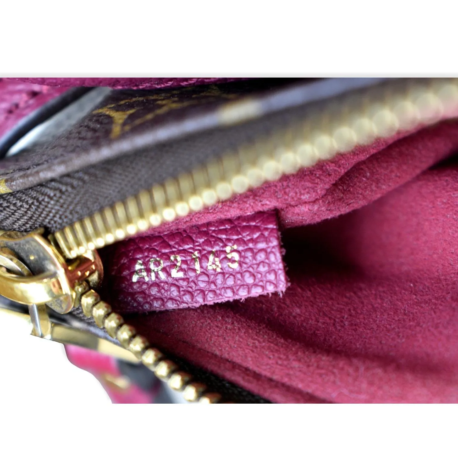 LOUIS VUITTON Twice Pochette Monogram Canvas Crossbody Bag Brown