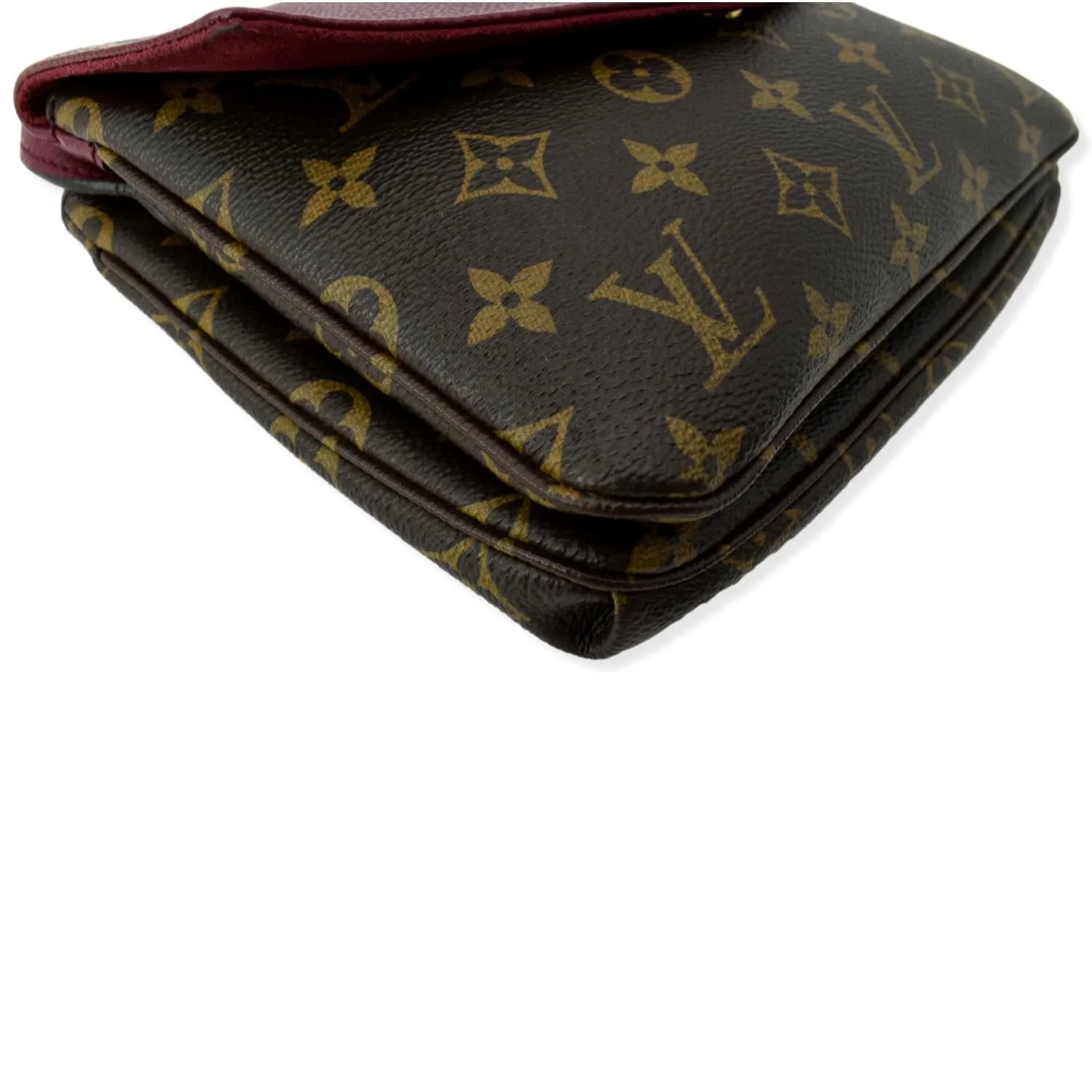LOUIS VUITTON Twice Pochette Monogram Canvas Crossbody Bag Brown