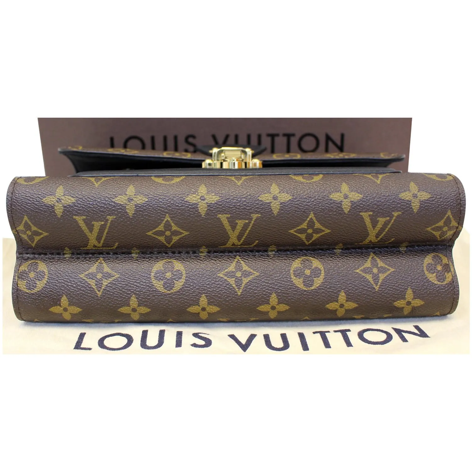 LOUIS VUITTON Victoire Monogram Canvas Shoulder Crossbody Bag Noir