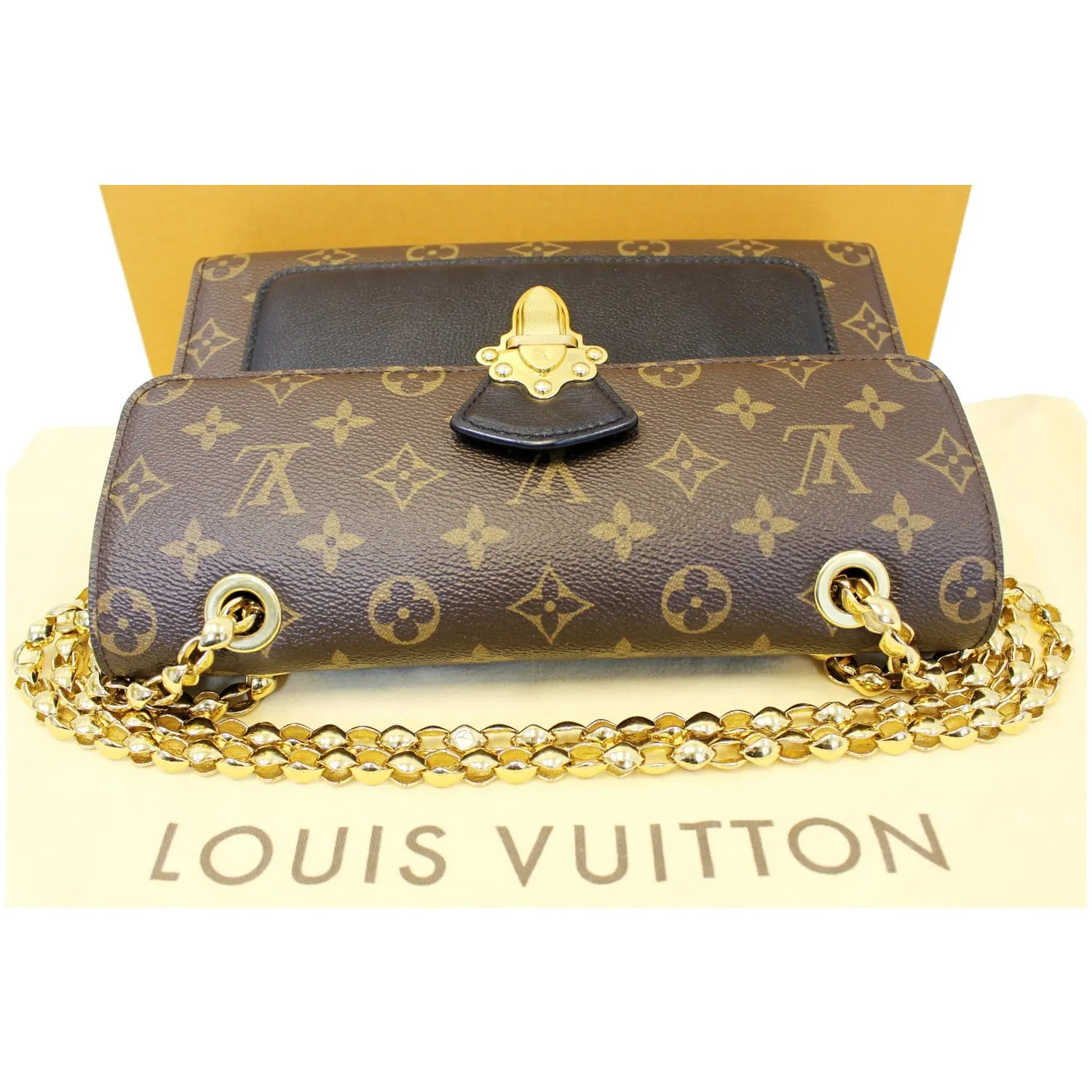 LOUIS VUITTON Victoire Monogram Canvas Shoulder Crossbody Bag Noir