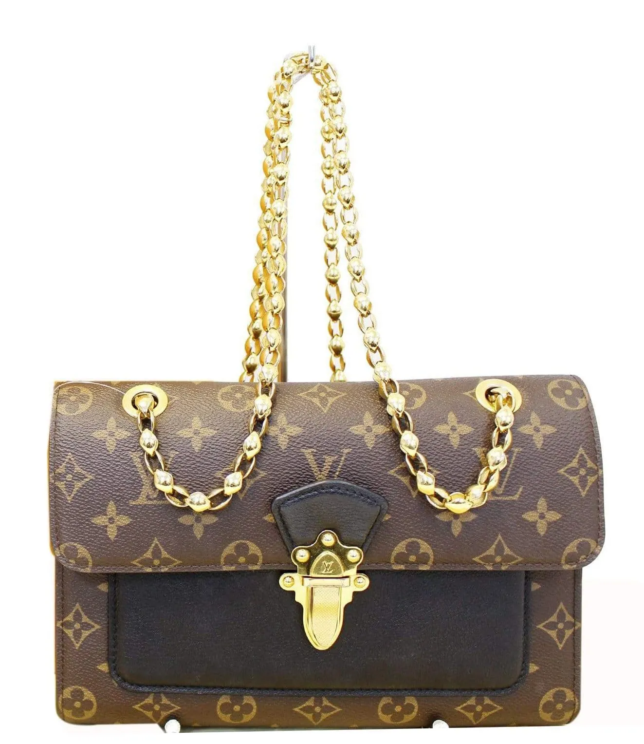 LOUIS VUITTON Victoire Monogram Canvas Shoulder Crossbody Bag Noir
