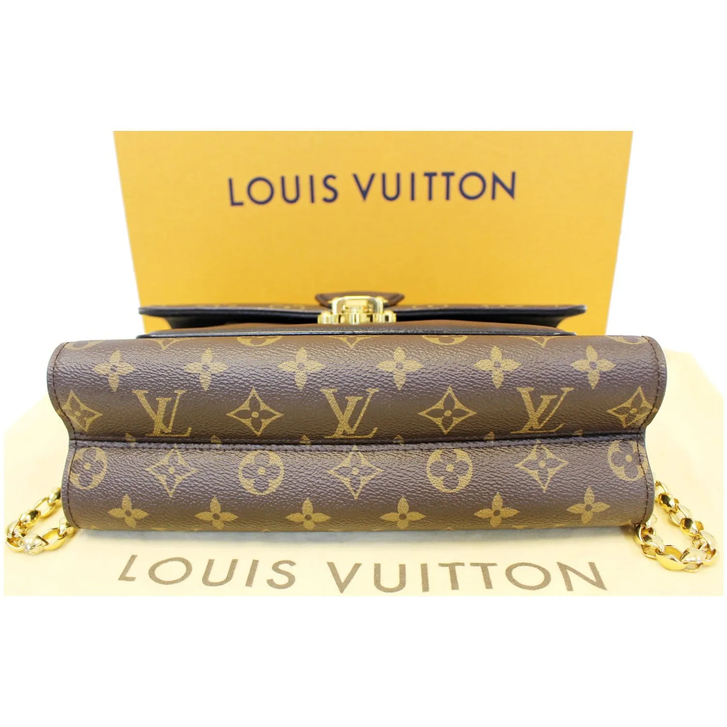 LOUIS VUITTON Victoire Monogram Canvas Shoulder Crossbody Bag Noir