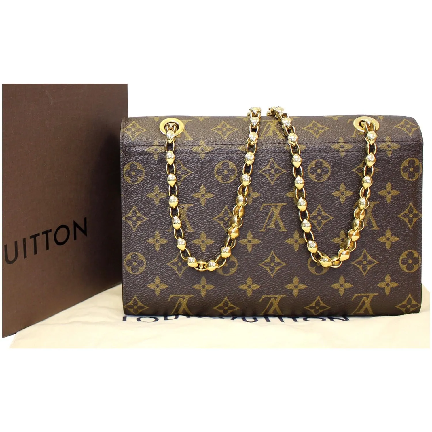 LOUIS VUITTON Victoire Monogram Canvas Shoulder Crossbody Bag Noir