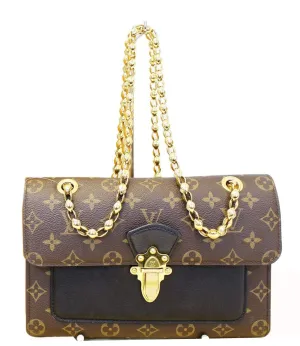 LOUIS VUITTON Victoire Monogram Canvas Shoulder Crossbody Bag Noir