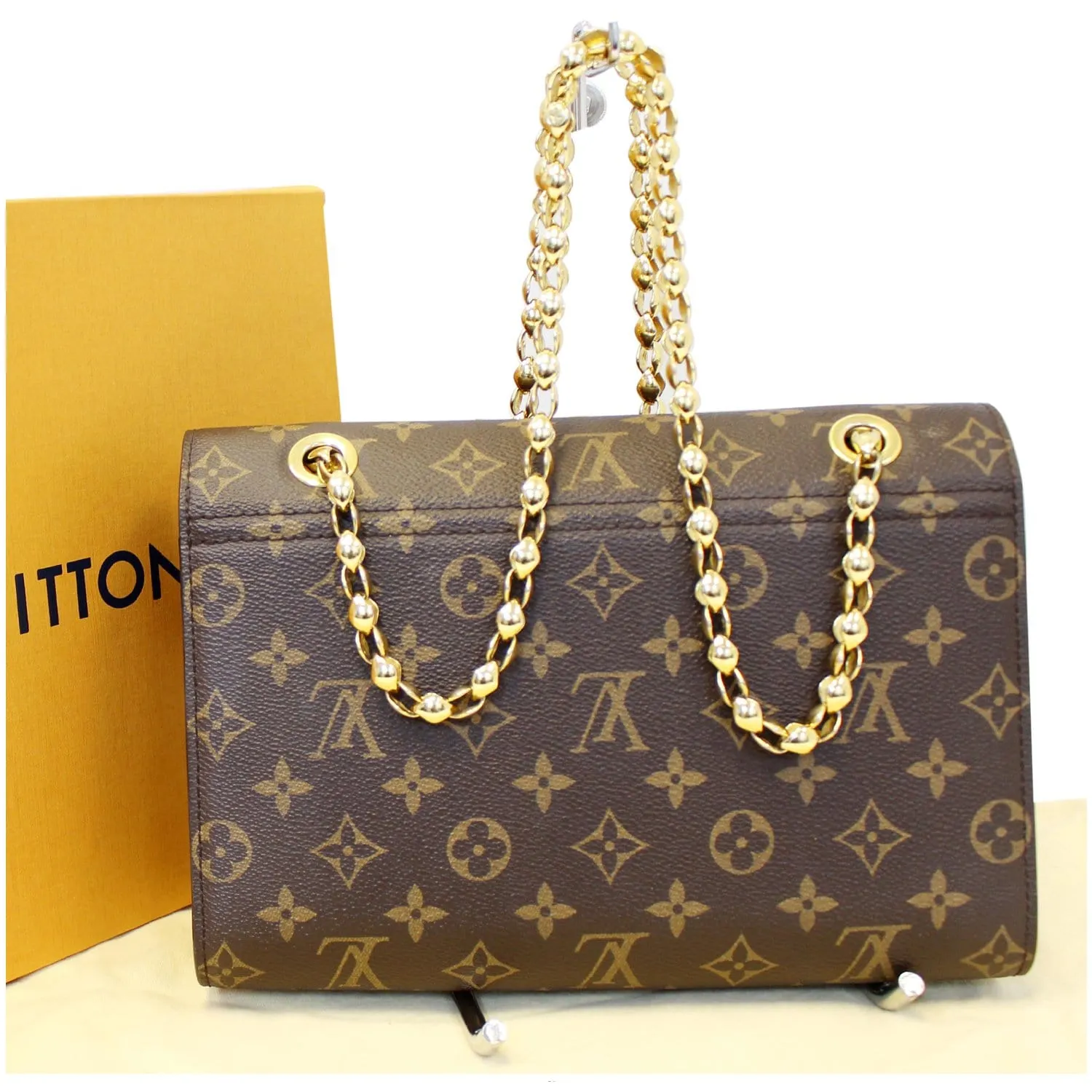 LOUIS VUITTON Victoire Monogram Canvas Shoulder Crossbody Bag Noir
