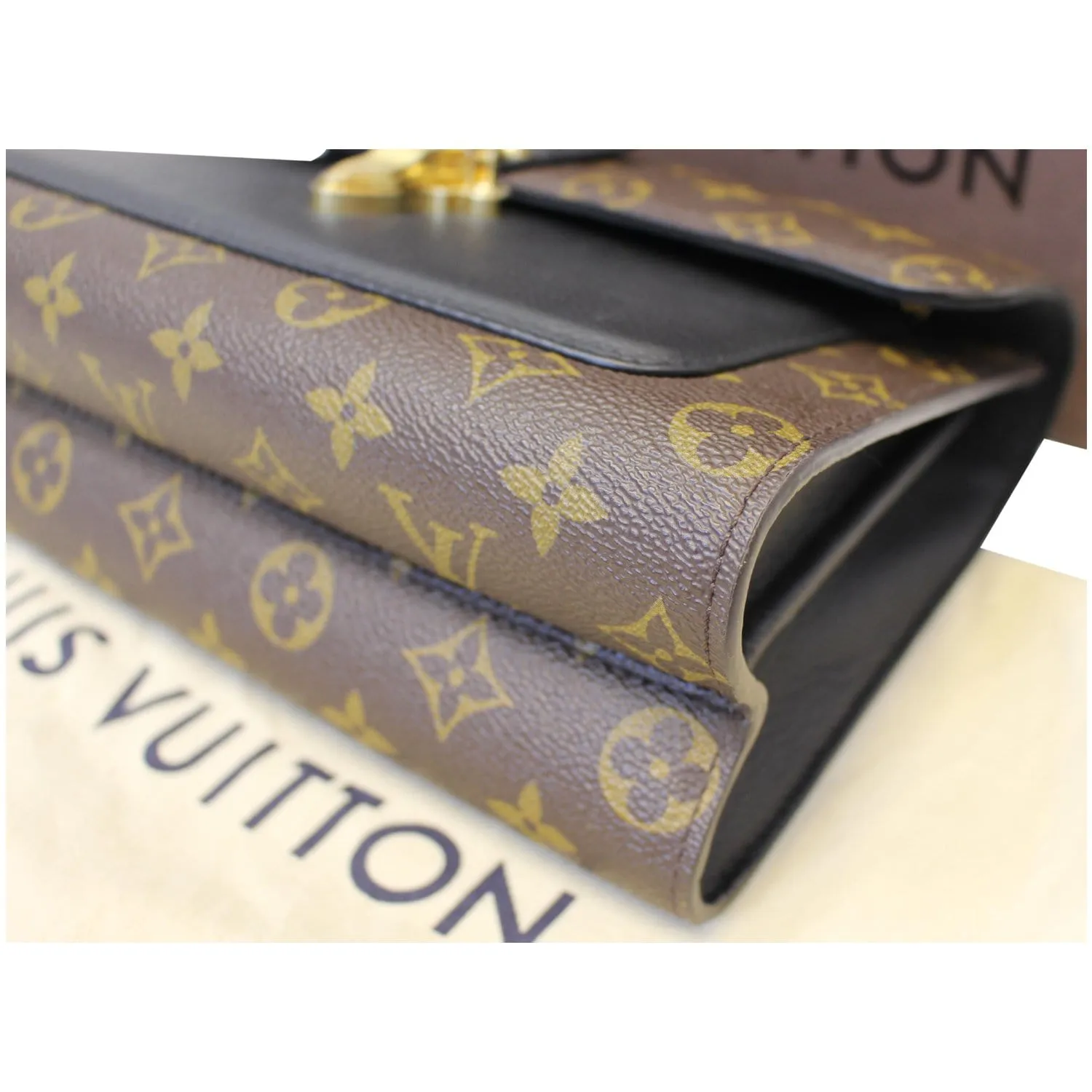LOUIS VUITTON Victoire Monogram Canvas Shoulder Crossbody Bag Noir