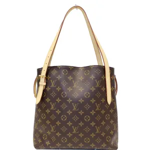 LOUIS VUITTON Voltaire Monogram Canvas Shoulder Bag Brown