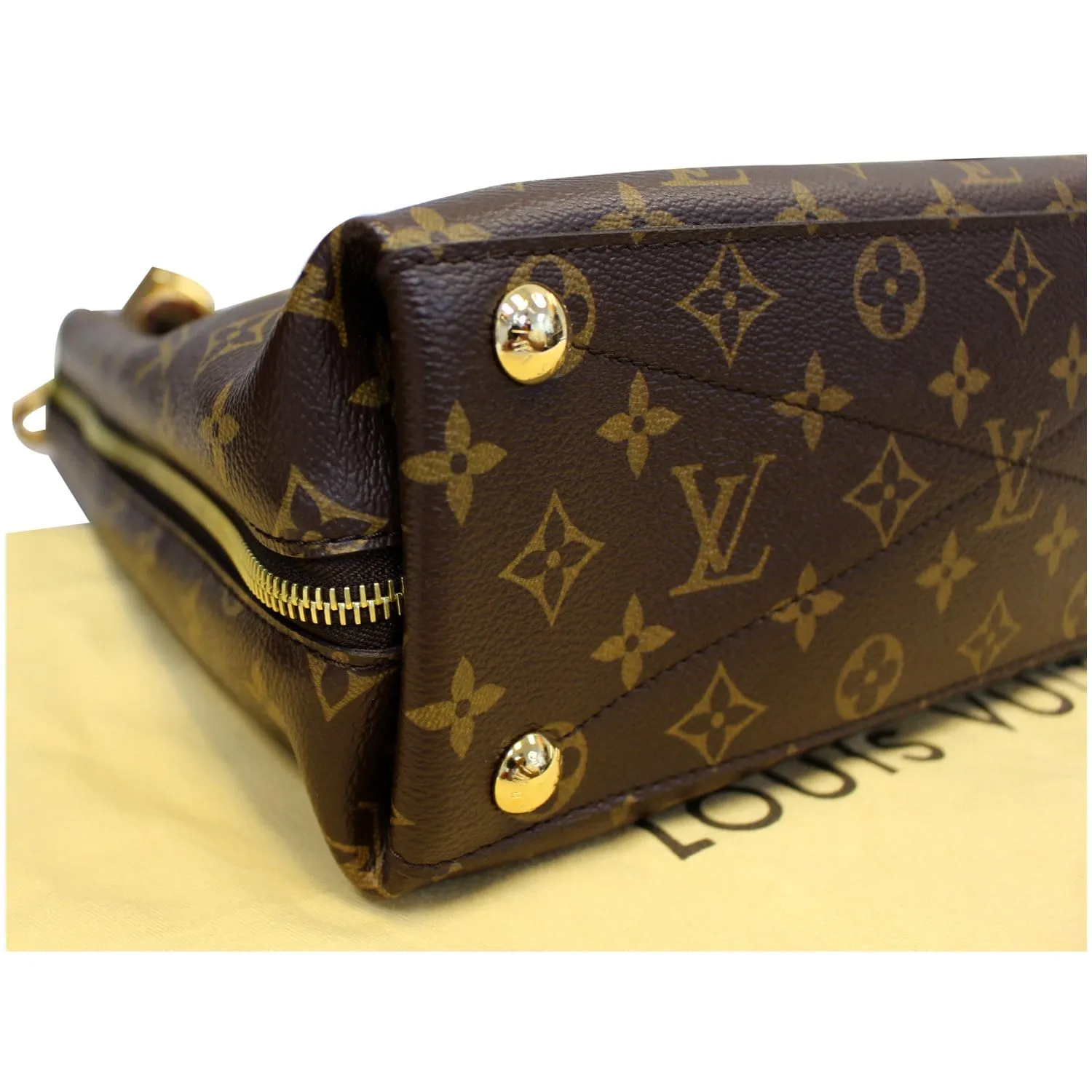 LOUIS VUITTON Voltaire Monogram Canvas Shoulder Bag Brown