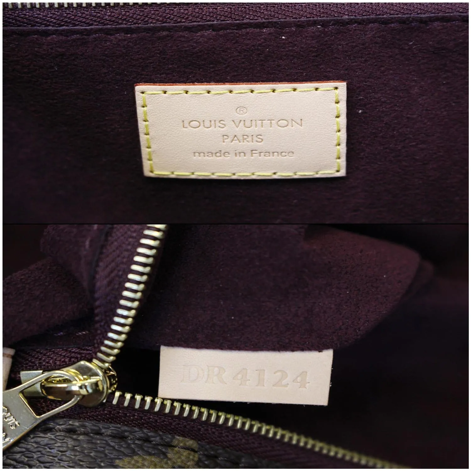 LOUIS VUITTON Voltaire Monogram Canvas Shoulder Bag Brown