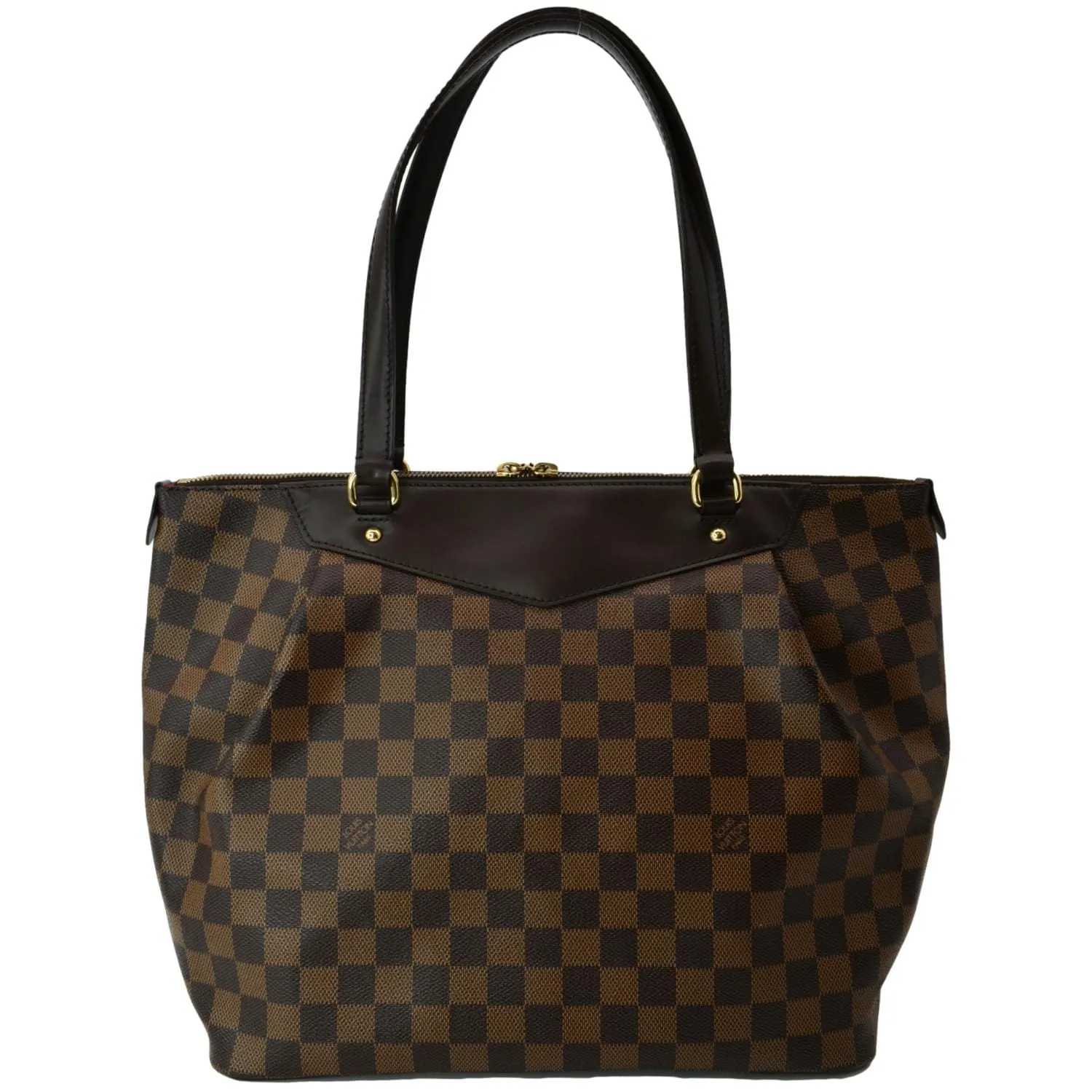 LOUIS VUITTON Westminster GM Damier Ebene Tote Shoulder Bag Brown