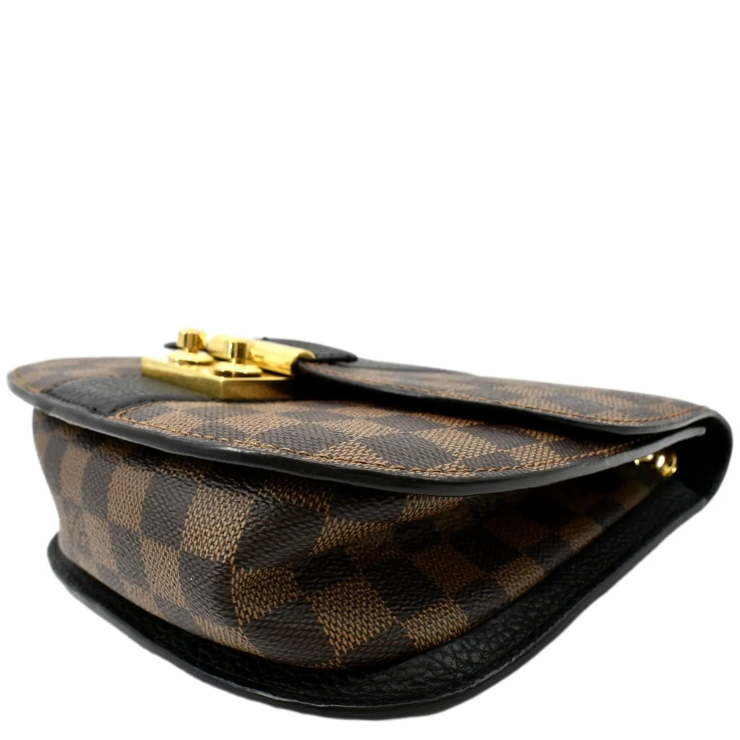 LOUIS VUITTON Wight Damier Ebene Crossbody Bag Black