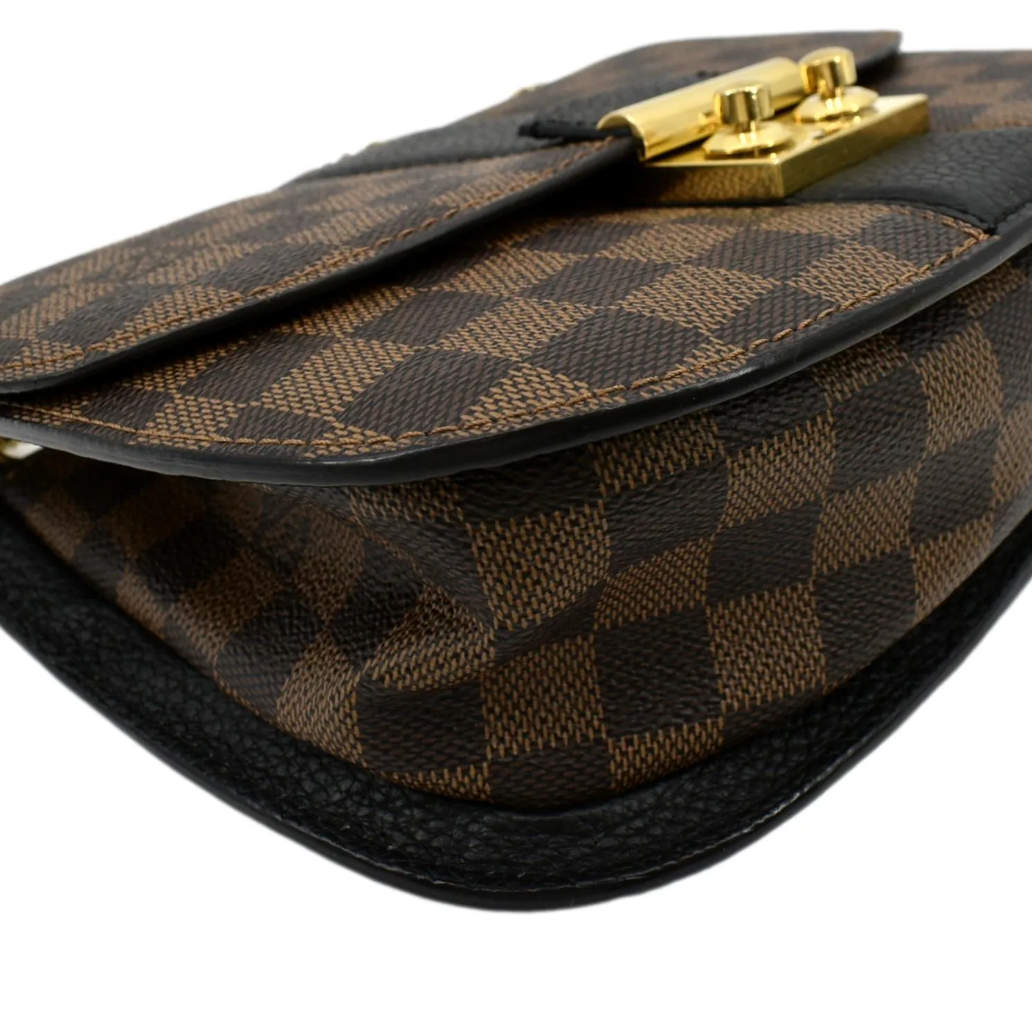 LOUIS VUITTON Wight Damier Ebene Crossbody Bag Black