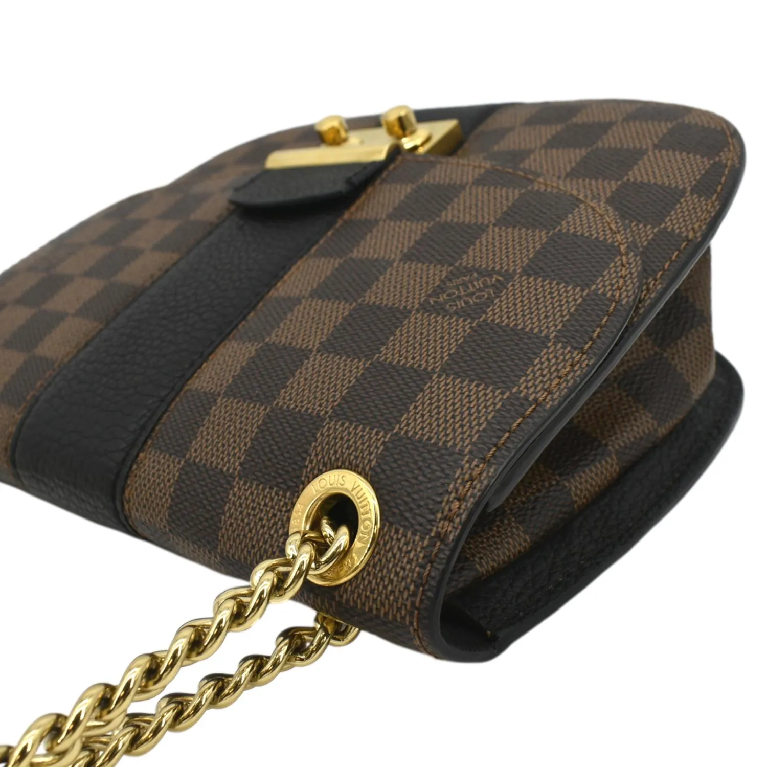 LOUIS VUITTON Wight Damier Ebene Crossbody Bag Black