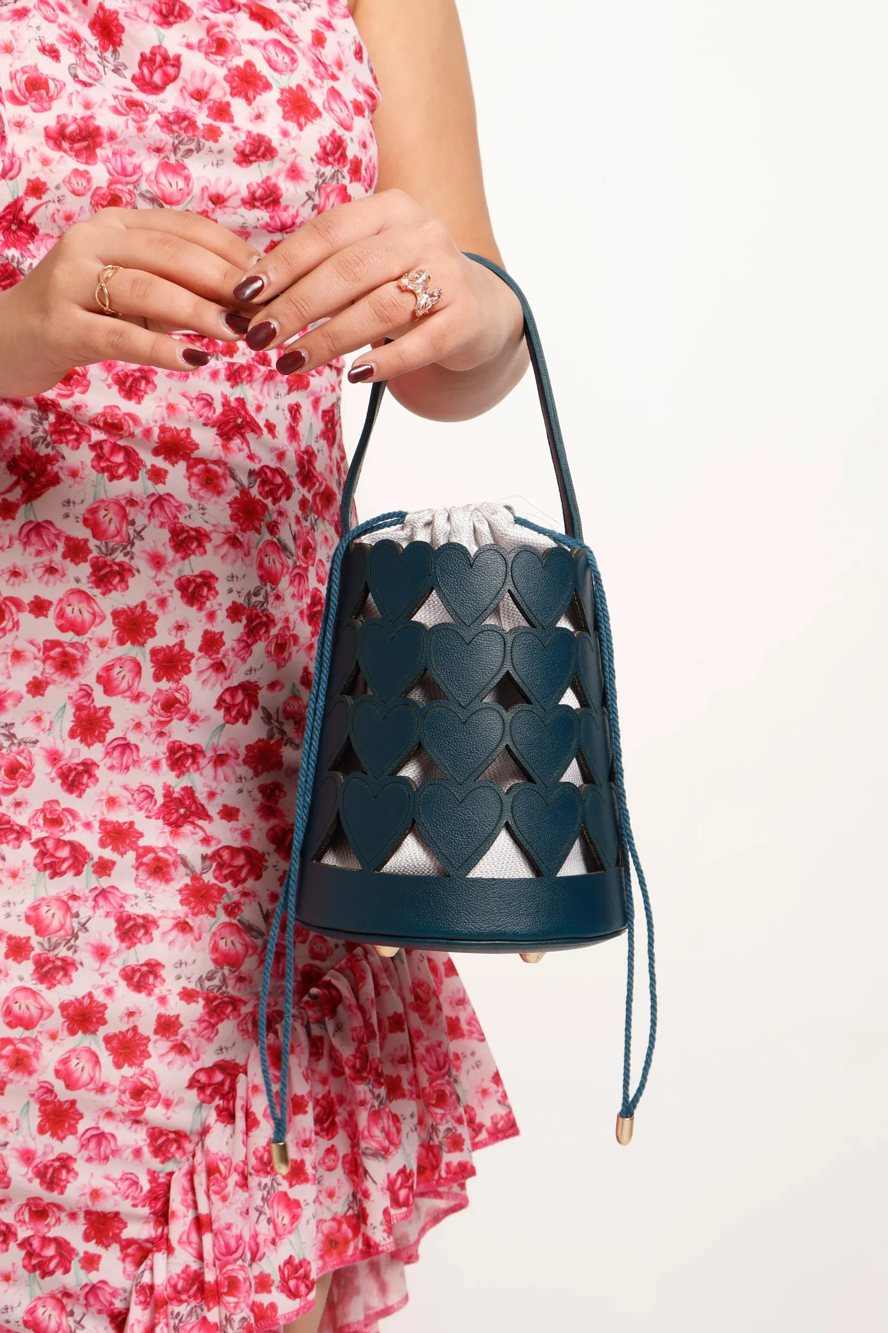 Love Lattice Bucket Bag