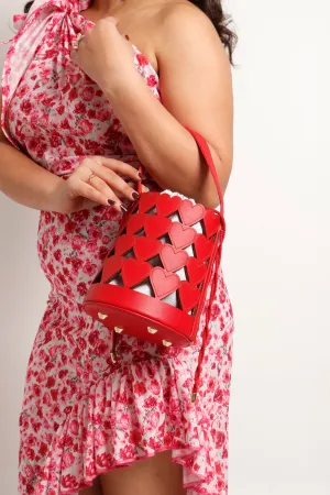 Love Lattice Bucket Bag